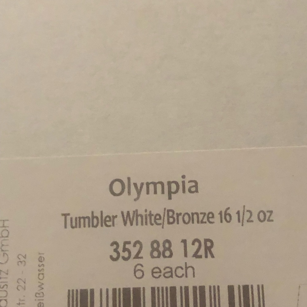 Olympia cup set (6) brand new